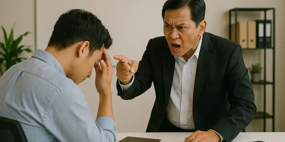 bos marah ke karyawan