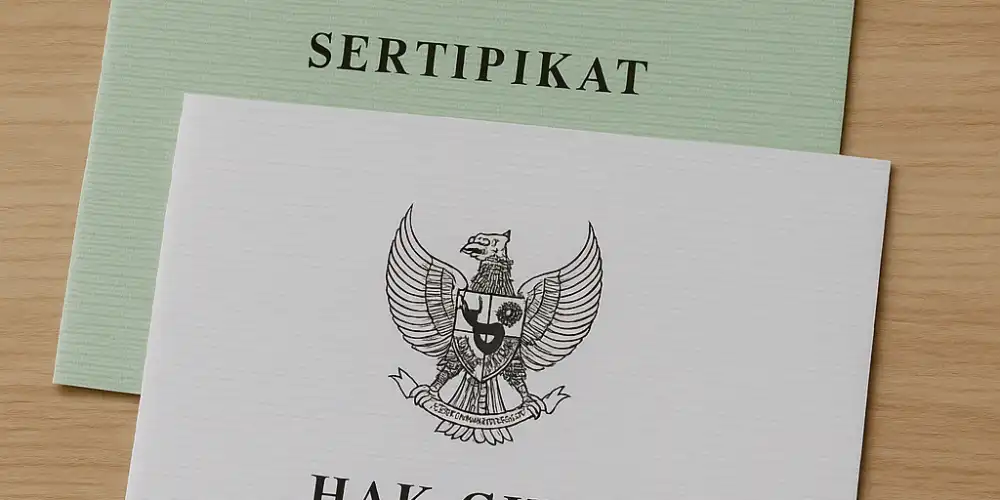 sertifikat hgb diatas hpl